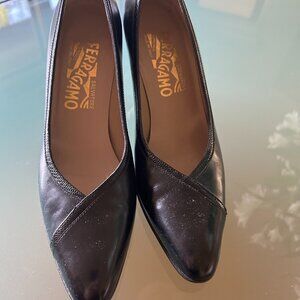 Salvatore Ferragamo Serial Black Calf - Size 6AAAA